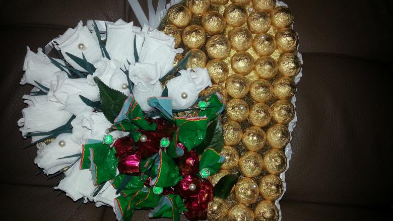 Поделка из конфет