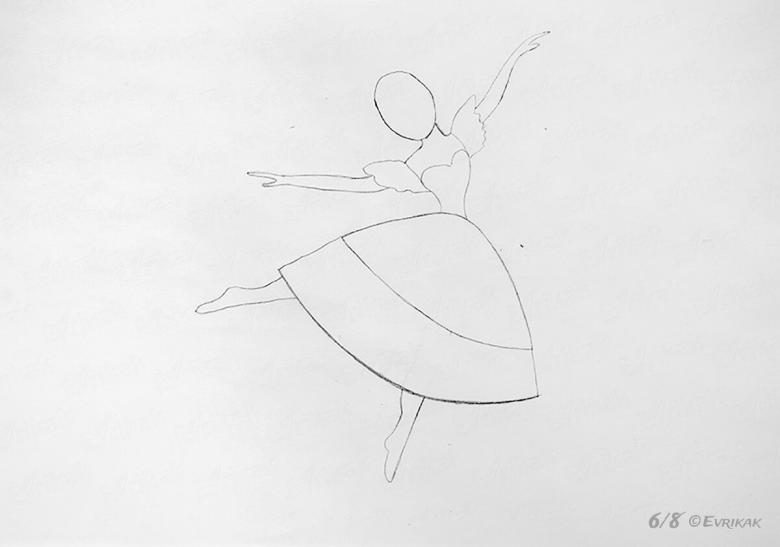 Как нарисовать балерину поэтапно карандашом, фломастерами, красками