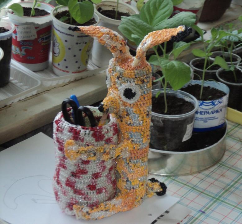 Поделки из полиэтиленовых пакетов