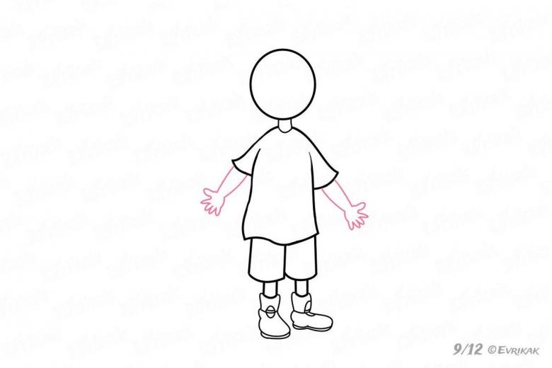 Нарисованный мальчик 