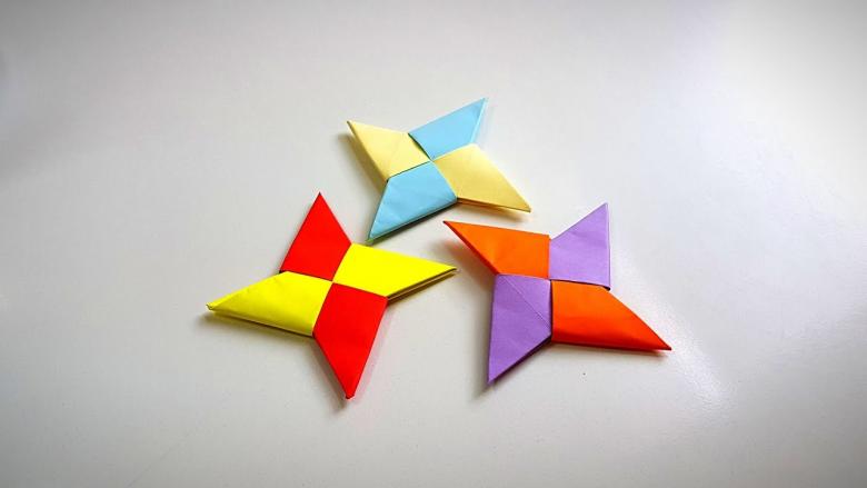 оригами сюрикен