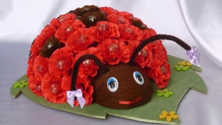 Поделка из конфет